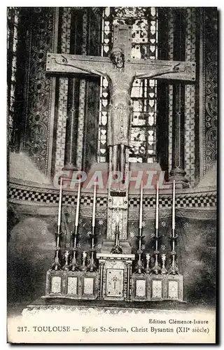 Cartes postales Toulouse Eglise Saint Sernin Christ Byzantin