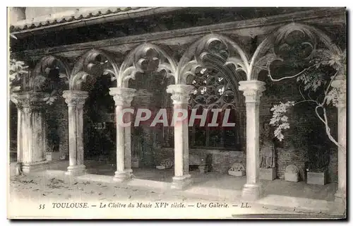 Cartes postales Toulouse La Cloitre de Musee Une galerie