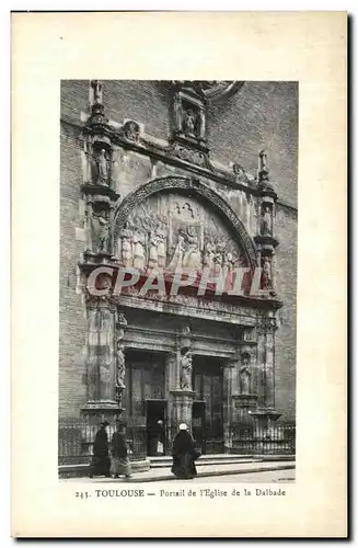 Cartes postales Toulouse Portail de l Eglise de la Dalbade