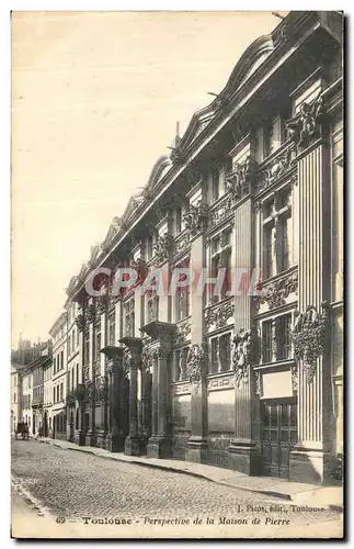 Cartes postales Toulouse Perspective De La Maison De pierre