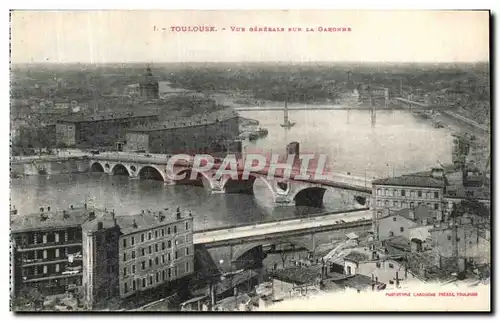 Cartes postales Toulouse Vue Generale Sur La Garonne