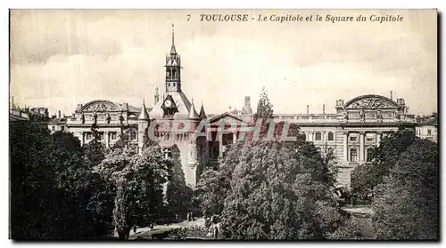 Ansichtskarte AK Toulouse Le Capitole et Le Sqaure Du capitole