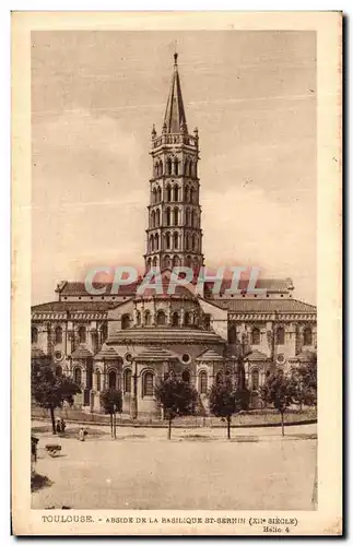 Ansichtskarte AK Toulouse Abside De la Basilique St Sernin