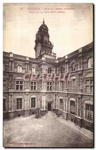 Ansichtskarte AK Toulouse Cour De L Hotel D Assezat Angle De la Tour