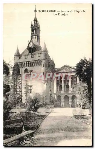 Cartes postales Toulouse Jardin du Capitole Le donjon