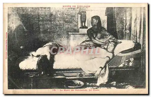 Ansichtskarte AK Musee De Toulouse La Mort De Cleopatre par Rixens Egypte