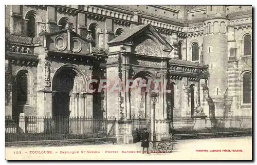 Cartes postales Toulouse Basilique St Sernin Portes Bachelier et Miegeville