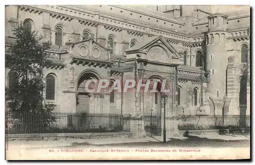 Cartes postales Toulouse Basilique St SErnin Portes Bachelier et Miegeville