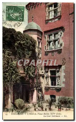 Ansichtskarte AK Toulouse L Hotel du vieux Raisin La cour interieure