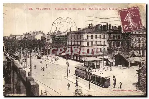 Ansichtskarte AK Toulouse Boulevard de Strasbourg Carrefour Jean Jaures