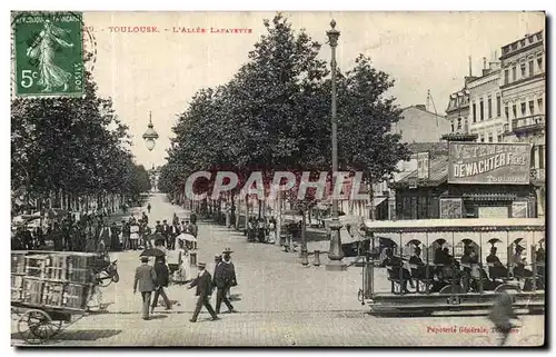 Ansichtskarte AK Toulouse L Allee Lafayette