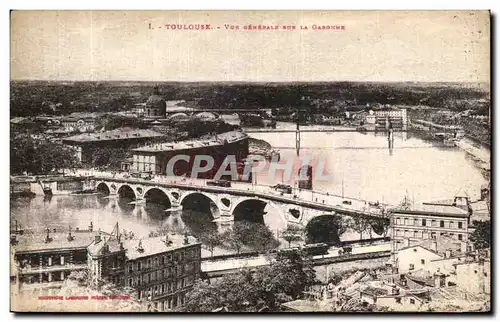 Cartes postales Toulouse Vue Cenerale Sur La Garonne