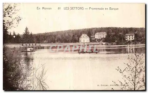 Cartes postales En Morvan Lac Des Settons Promenade en Barque