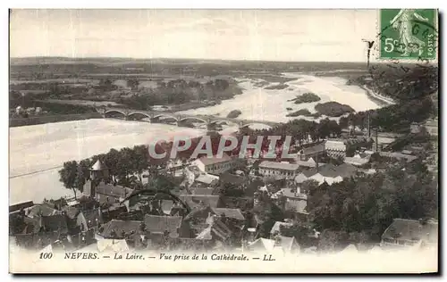 Ansichtskarte AK Nevers La Loire Vue prise de la Cathedrale