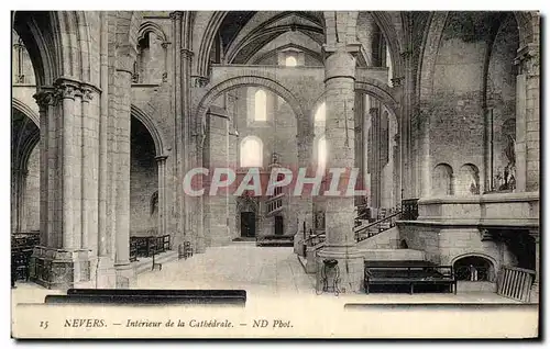 Cartes postales Nevers Interieur de la Cathedrale