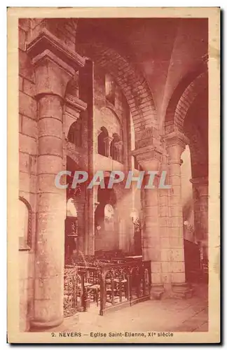 Cartes postales Nevers Eglise Saint Etlenne