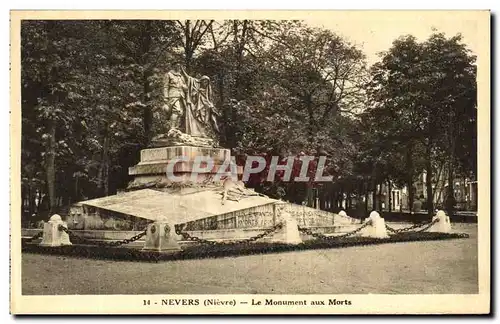 Cartes postales Nevers Le Monument aux Morts