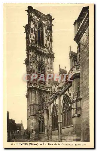 Cartes postales Nevers La Tour de la Cathedrale Saint Cyr