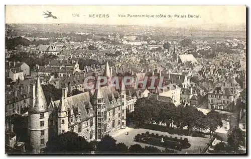 Ansichtskarte AK Nevers Vue Panoramique Cote du Palais Ducal