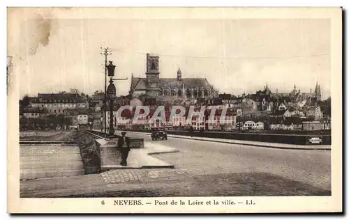 Cartes postales Nevers Pont de la Loire et la Ville