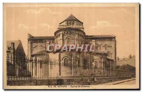 Cartes postales Nevers Eglise Saint Etienne