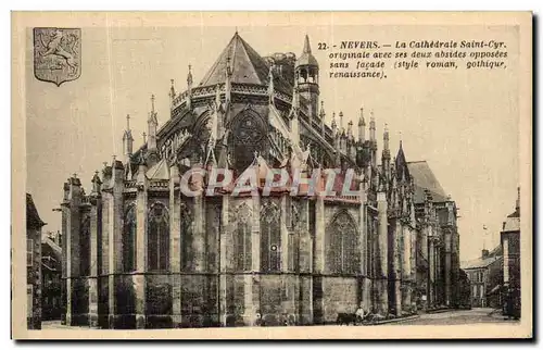 Cartes postales Nevers Cathedrale Saint Cyr