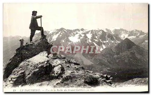 Ansichtskarte AK Dauphine Vue de la Roche du Grand Galibier