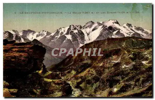 Cartes postales Le Dauphine Pittoresque La Meije et les ecrins