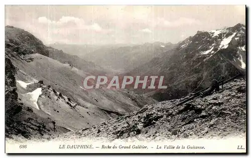 Ansichtskarte AK Le Dauphine Roche du Grand Galibier La Vallee de la Guisanne