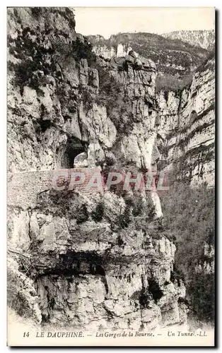 Cartes postales Dauphine Les Gorges de la Bourne Un tunnel