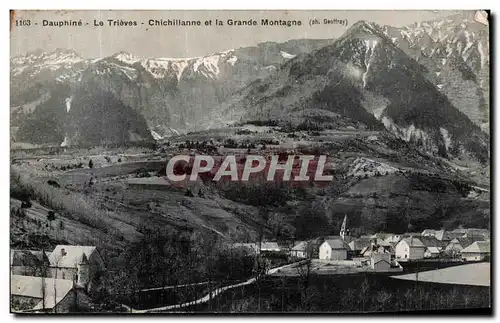 Cartes postales Dauphine Le Trieves Chichillanne et la Grande Montagne