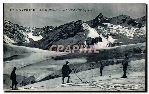 Cartes postales Dauphine Col du Merdaret et les Sept Laux Ski