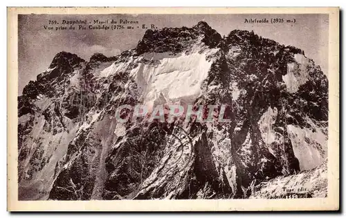 Cartes postales Dauphine Massif du Pelvoux Vue prise du pic Coolidge