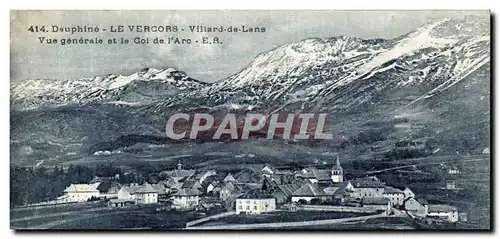 Cartes postales Vercors Villard de Lens Vue Generale et le Col de L Arc