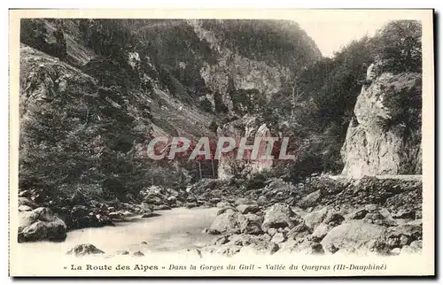 Cartes postales La Routes des Alpes Dans la gorge du Guil Vallee du Queyras Ht Dauphine