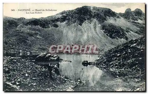 Ansichtskarte AK Dauphine Massif de Belledonne Les lacs Robert