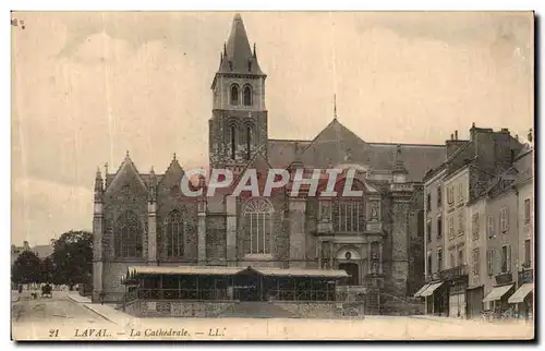 Cartes postales Laval La Cathedrale