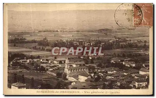 Cartes postales St Simeon de Bressieux Vue Generale