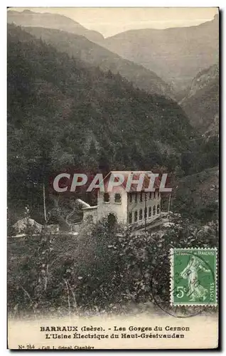 Cartes postales Barraux Les Gorges du Cernon L usine electrique du Haut Gresivaudan