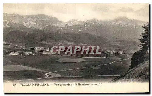 Cartes postales Villard De Lans Vue Generale et le Moucherotte