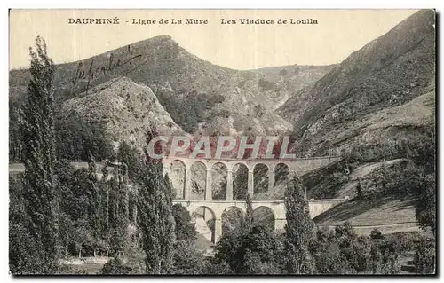 Ansichtskarte AK Dauphine Ligne de La Mure Les Viaducs de Loulla