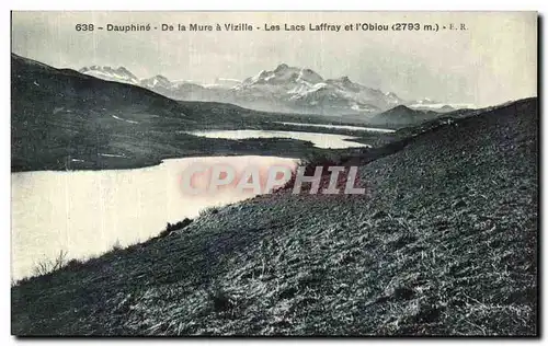 Ansichtskarte AK Dauphine De la Mure a Vizille Les Lacs Laffray et l Obiou