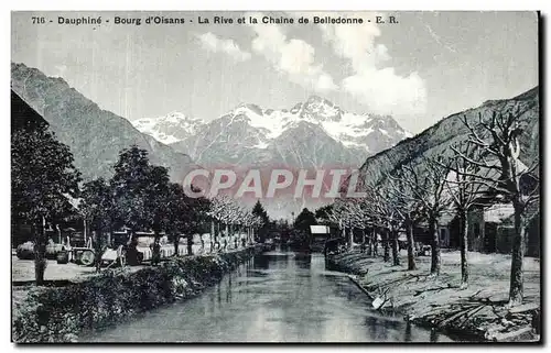 Cartes postales Dauphine Bourg d Oisans La Rive et la Chaine de Belledonne