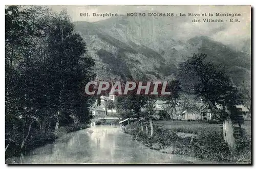 Cartes postales Dauphine Bourg d Oisans La rive et la montagne des Villards