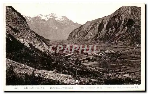 Ansichtskarte AK Dauphig Bourg d Oisans Vue Generale et le Massis de Belledonne