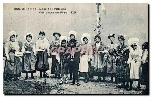 Ansichtskarte AK Dauphine Massif de l Oisans Costumes du Pays Folklore