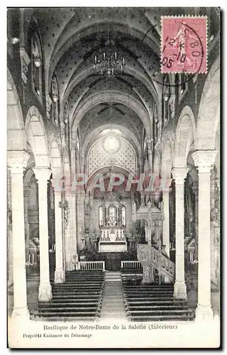 Cartes postales Basllique de Notre Dame de la Salette Interieur