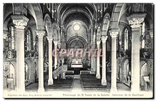 Cartes postales Pelerinage de la Salette Interieur de la Basilique