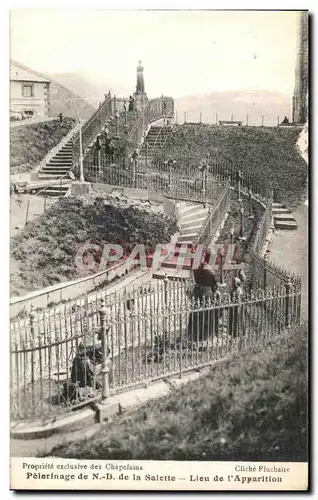 Ansichtskarte AK Pelernage de Notre Dame de la Salette Lieu de l Apparition