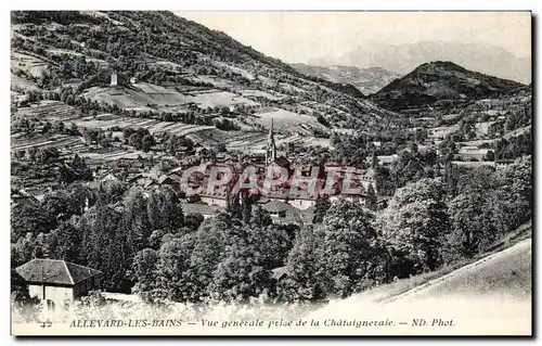 Cartes postales Allevard Les Bains Vue Generale prise de la Chataigneraie